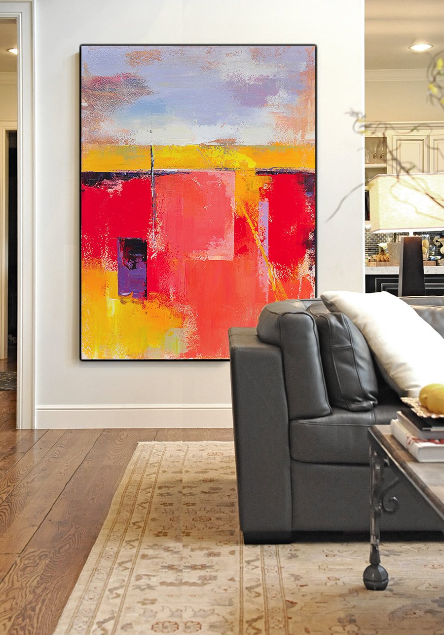 Palette Knife Contemporary Art #L32B - Click Image to Close
